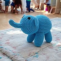 Crochet Single Colour Elephant Crochet Single Colour Elephant