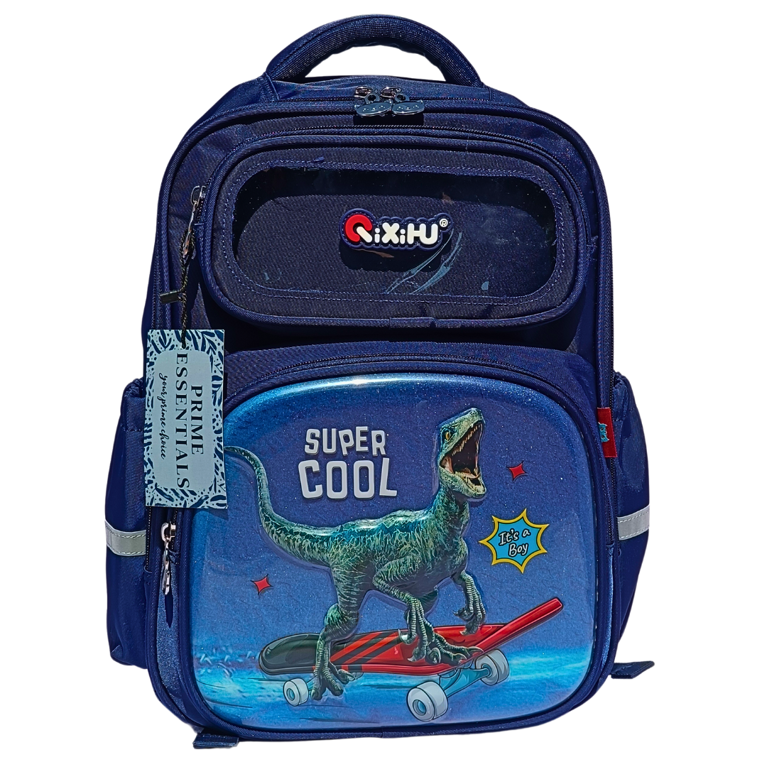 3D Cartoon Printed Student Schoolbag Stain-Resistant Cute Cartoon Casual Lightweight Shoulder Pad Backpack