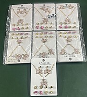 Chain and earrings combo for trendy small girls Chain and earrings combo for trendy small girls