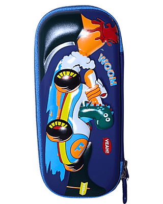 New EVA Pencil Cases 3D Large Capacity Double-Layer Portable Cartoon Kids Students Stationery Bags