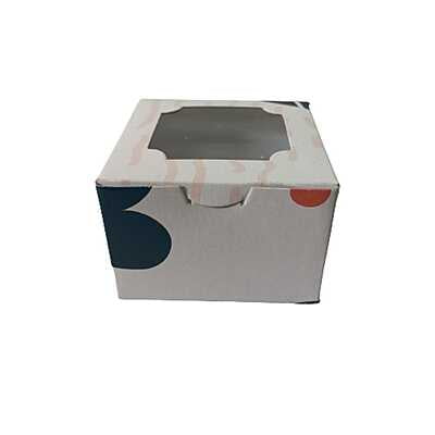 Qson Brownie Box For 1 - Size 3x3x2 inch