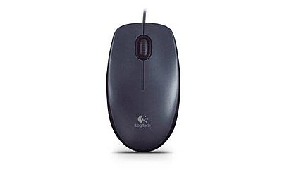 Logitech M90 / 1000 DPI Optical Tracking, Ambidextrous Wired Optical Mouse  (USB, Black)