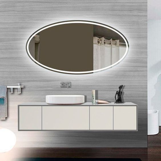 Oval LED Touch Sensor Mirror 004