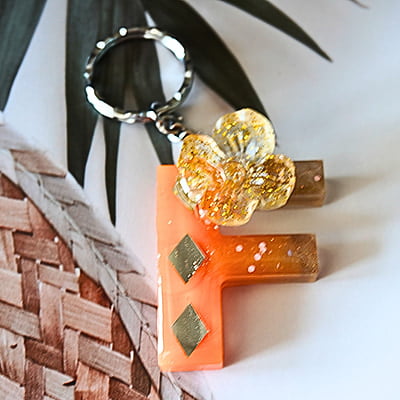 'F'ESPEJO LETTER KEYCHAIN (LKB00036)