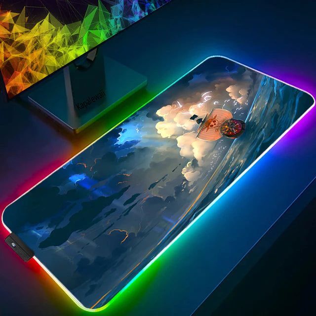 Sublimation Printed One Piece RGB Mousepad - Style 5 / 400x900x3mm Sublimation Printed One Piece RGB Mousepad - Style 5 / 400x900x3mm