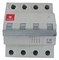 Havells 16A 4-Pole AC MCB – (C-Curve) Havells 16A 4-Pole AC MCB – (C-Curve)