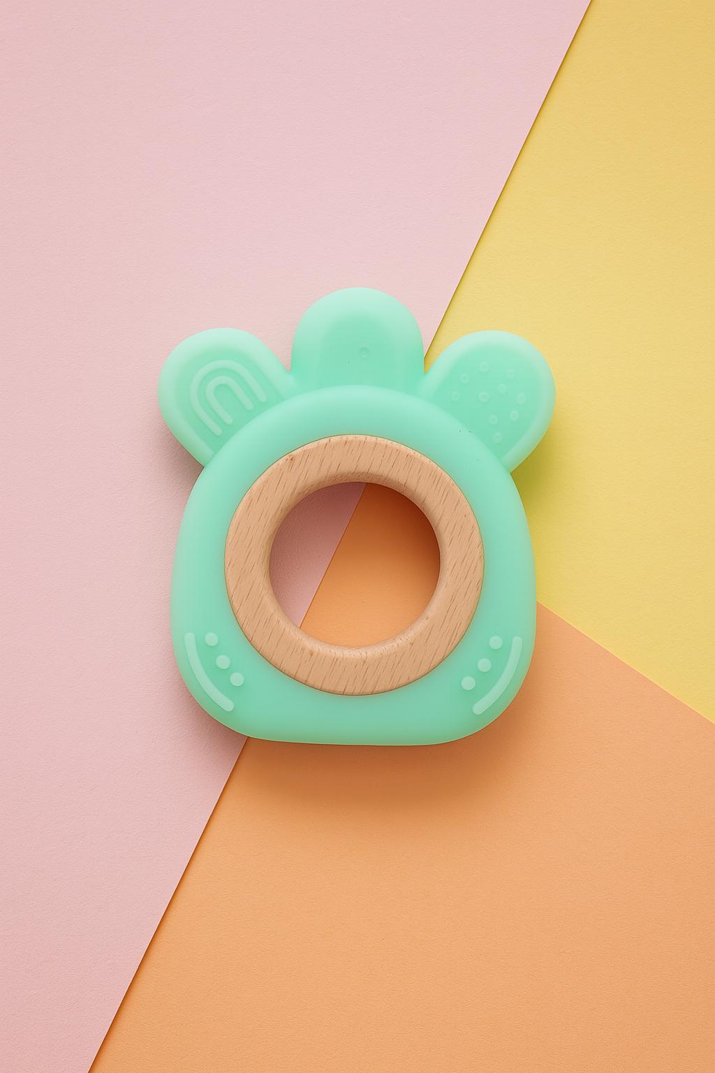 Bloomie Silicone & Wood Flower Teether