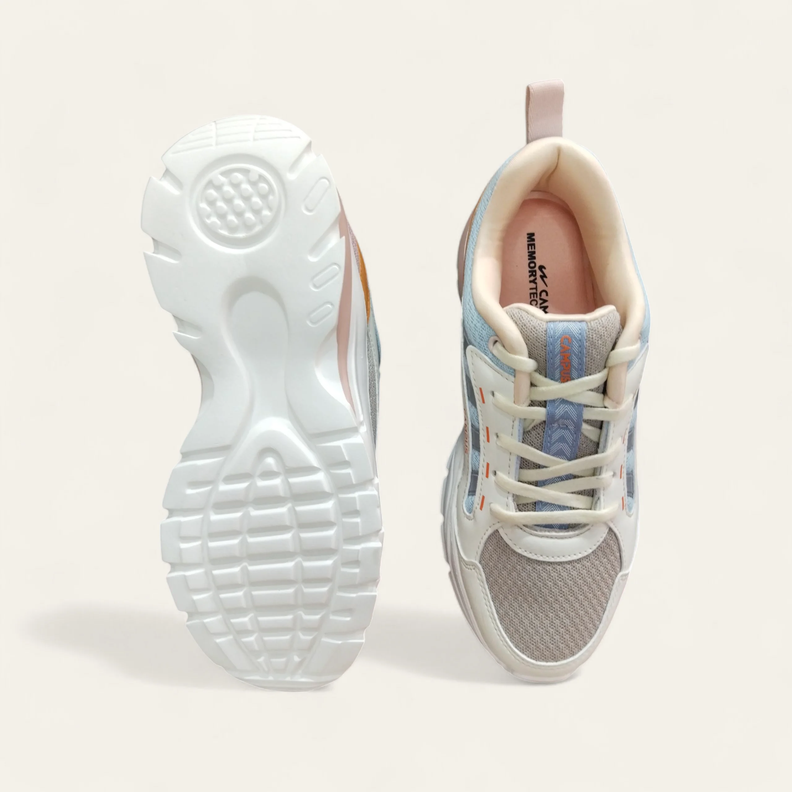 Campus Bliss Off-White/Peach - Women's Running Shoes Campus Bliss Off-White/Peach - Women's Running Shoes