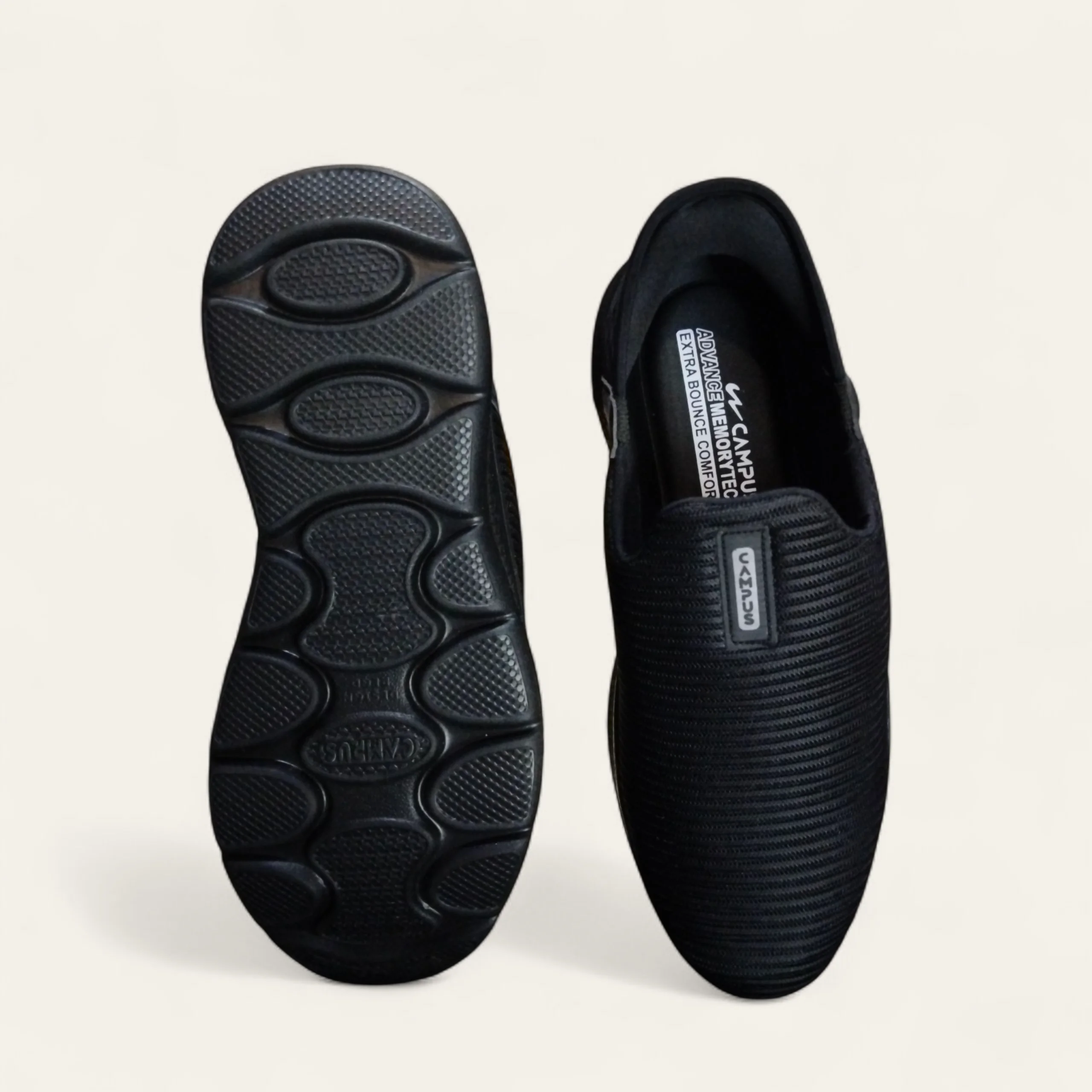 Campus Lit Black - Men's Laceless Touchfree Shoes Campus Lit Black - Men's Laceless Touchfree Shoes