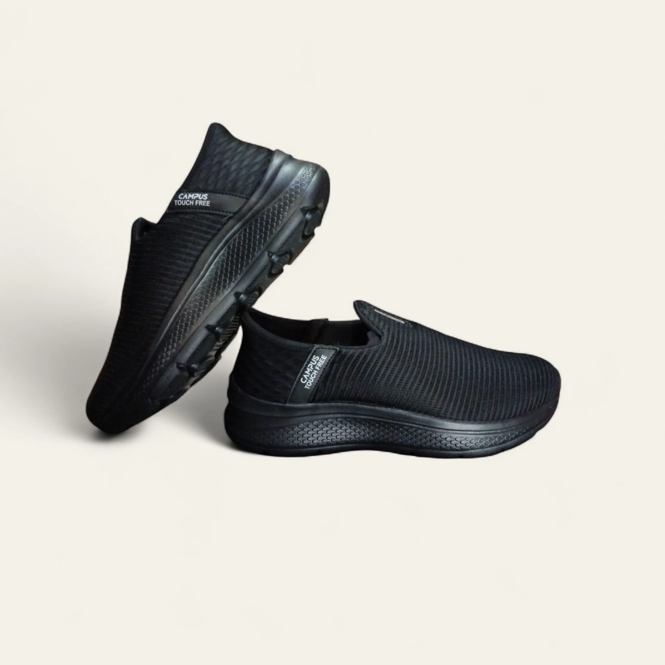 Campus Lit Black - Men's Laceless Touchfree Shoes Campus Lit Black - Men's Laceless Touchfree Shoes