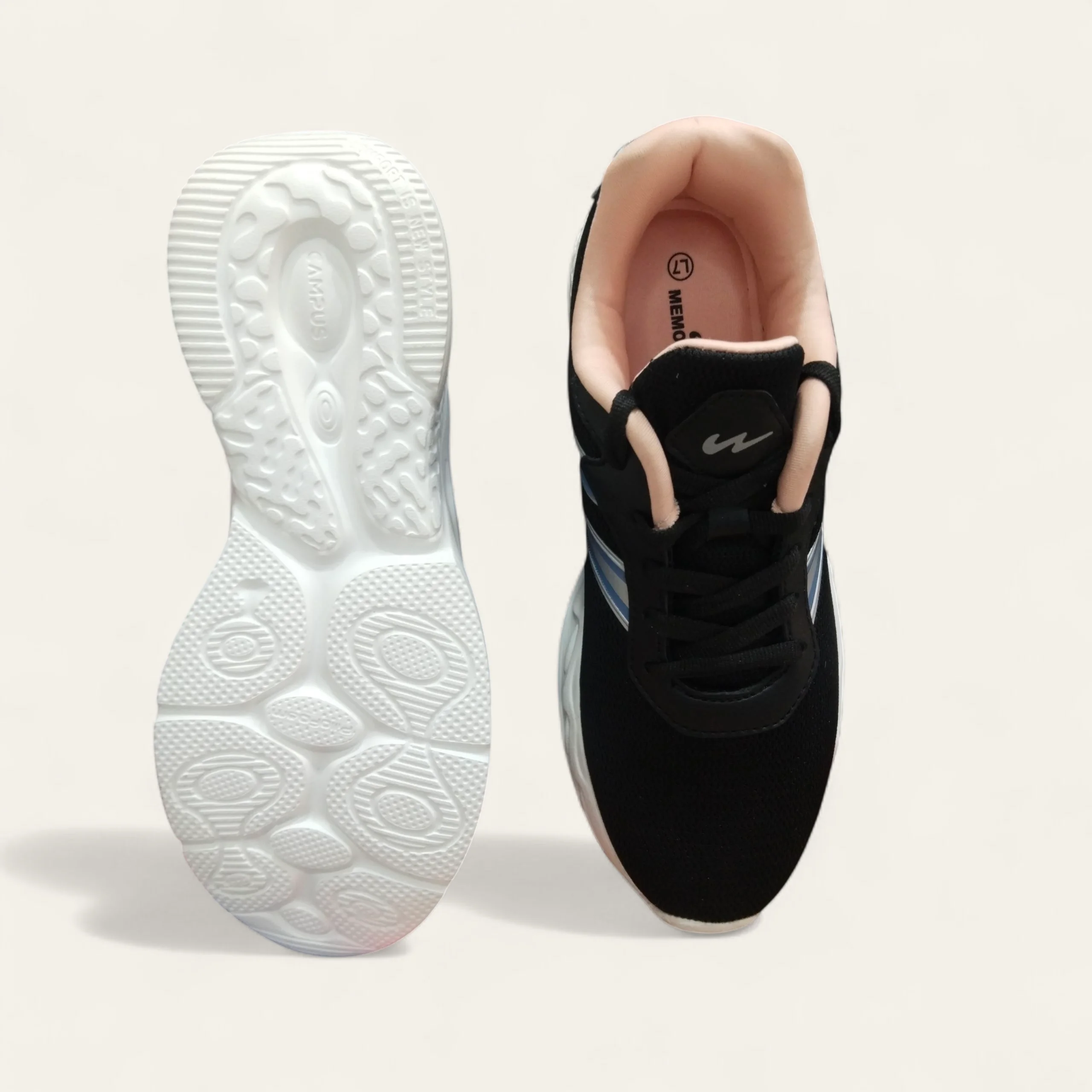 Campus Sail Black/Peach - Women's Running Shoes Campus Sail Black/Peach - Women's Running Shoes