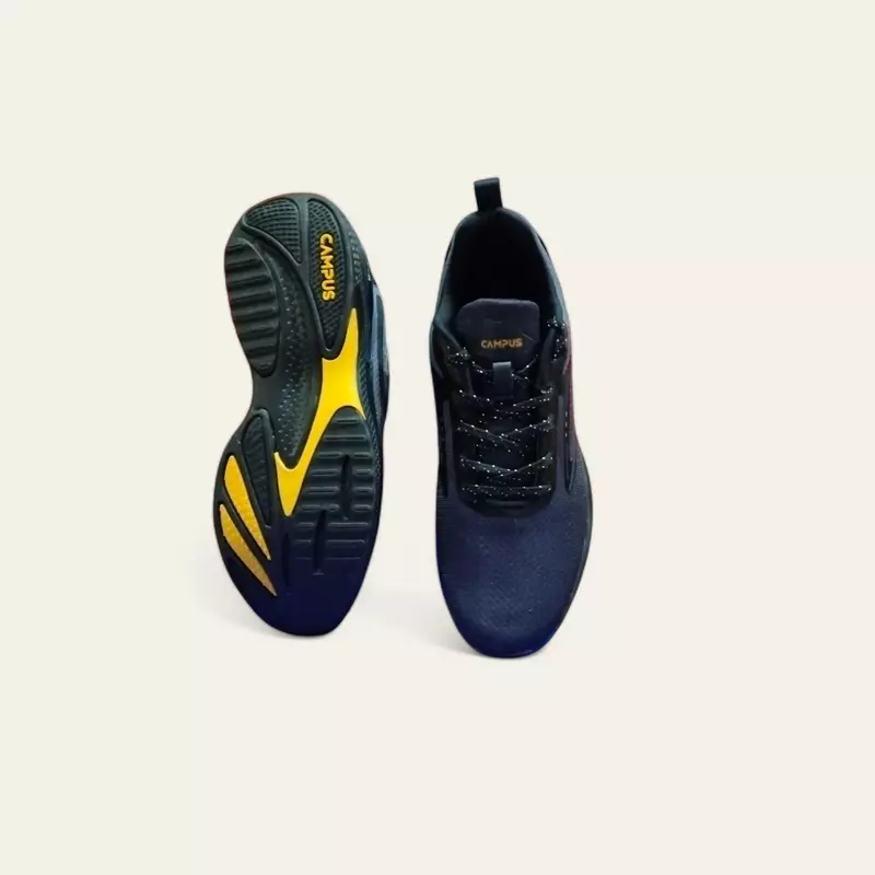 Campus Vesper Black/Mustard - Men's Running Shoes