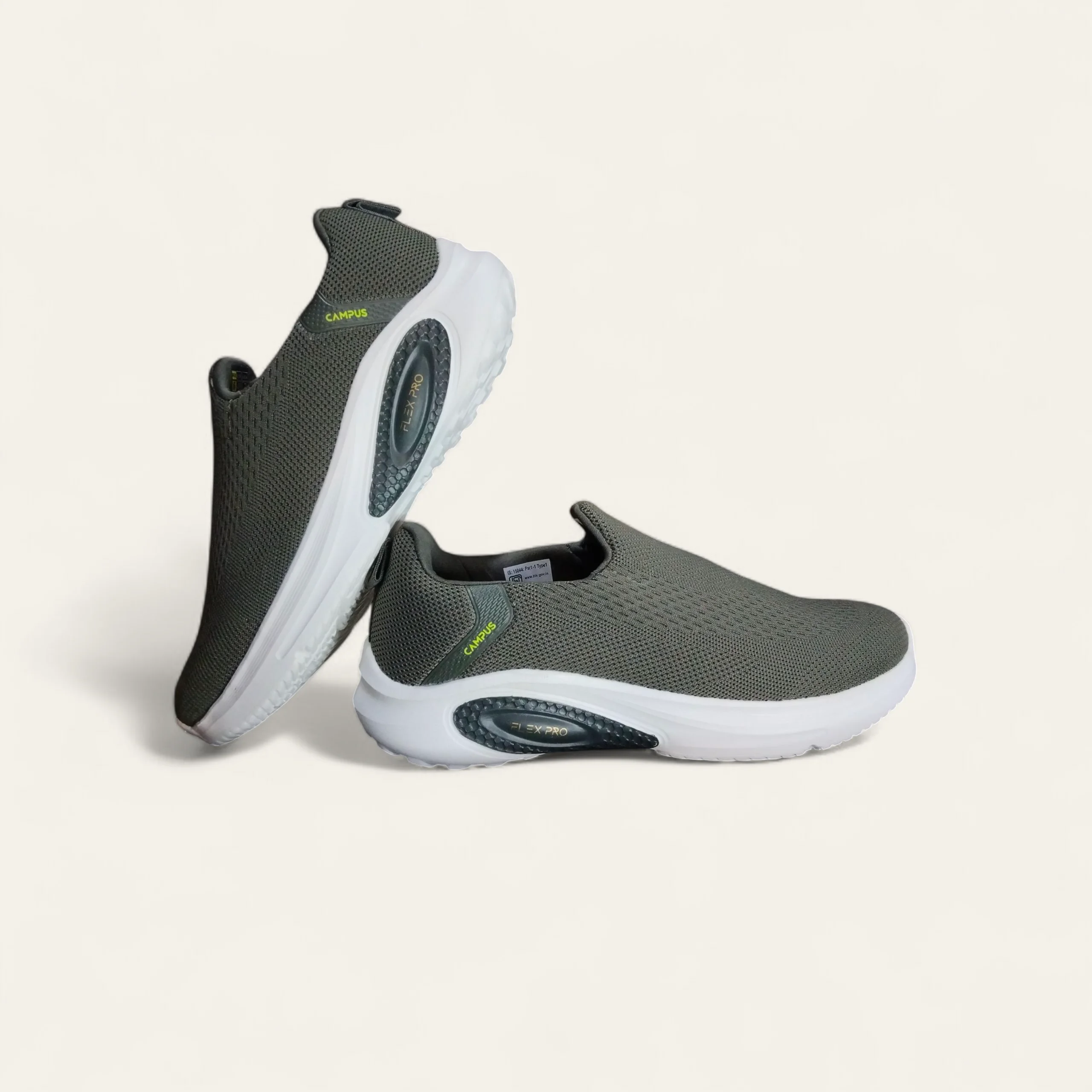 Campus Wikies Green - Men's Without Lace Shoes Campus Wikies Green - Men's Without Lace Shoes