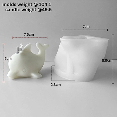 Silicon Mold Candle Dolphin