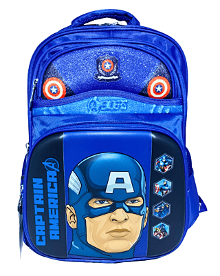 3D marvel print Hard Shell Kids Backpack Cartoon Cute Large Capacity School Bag waterproof