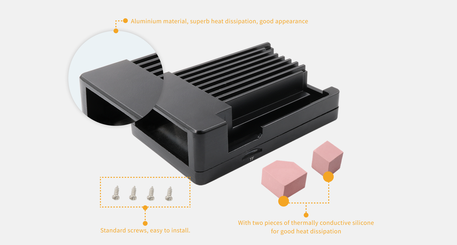 Orange Pi Case
For Pi 4/4B/4 LTS Orange Pi Case
For Pi 4/4B/4 LTS