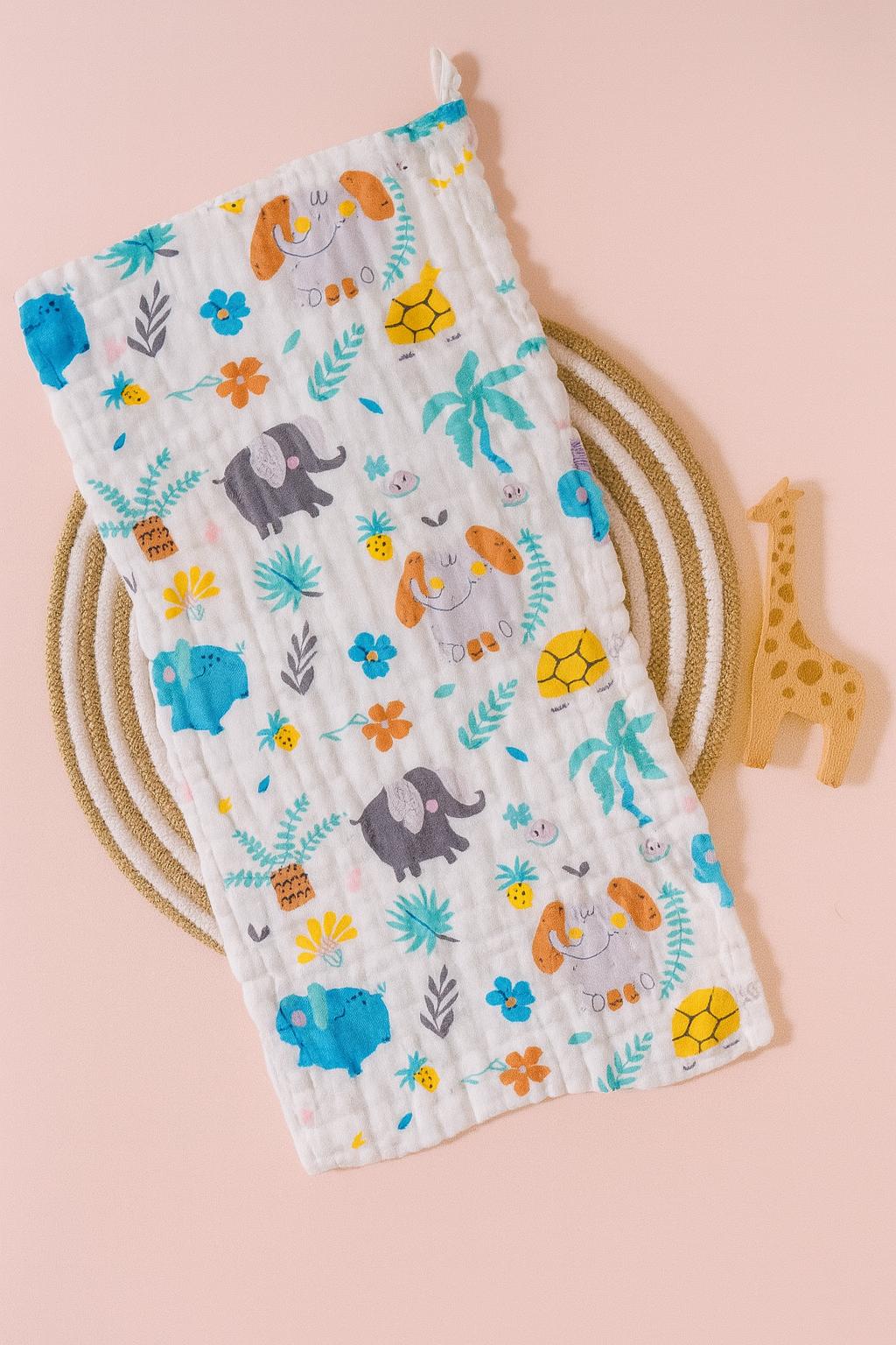 Premium Crinkled Muslin Burp Cloths (Pack of 2)