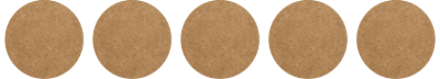 25mm - Round - Kraft Paper - Multipurpose Stickers - Permanent Adhesive