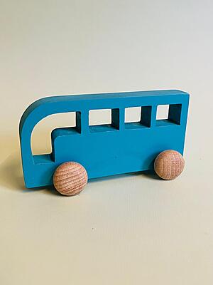 Wooden Toy Bus
