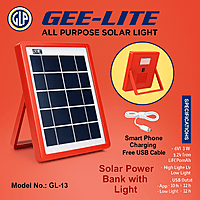 fox solar power bank With Light, Red, USB, Cellular Phone