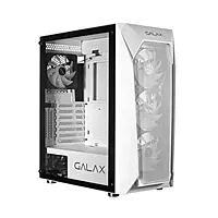 GALAX Revolution (REV-05) PC Case Mid-Tower Gaming Cabinet with 4 RGB Cooling Fans ,Mesh Panel ,Spacious Interior ,Tempered Glass ,Supports ATX, M-ATX, ITX (White) GALAX Revolution (REV-05) PC Case Mid-Tower Gaming Cabinet with 4 RGB Cooling Fans ,Mesh Panel ,Spacious Interior ,Tempered Glass ,Supports ATX, M-ATX, ITX (White)