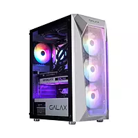 GALAX Revolution (REV-05) PC Case Mid-Tower Gaming Cabinet with 4 RGB Cooling Fans ,Mesh Panel ,Spacious Interior ,Tempered Glass ,Supports ATX, M-ATX, ITX (White) GALAX Revolution (REV-05) PC Case Mid-Tower Gaming Cabinet with 4 RGB Cooling Fans ,Mesh Panel ,Spacious Interior ,Tempered Glass ,Supports ATX, M-ATX, ITX (White)