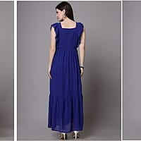Flutter Sleeve Georgette Maxi Dress Flutter Sleeve Georgette Maxi Dress