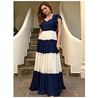 Neck Flutter Sleeves Maxi Dress Neck Flutter Sleeves Maxi Dress