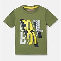 Boys Pack of 3 Printed Round Neck Casual T-shirt