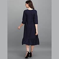 Crepe Fit & Flare Midi Dress Crepe Fit & Flare Midi Dress