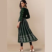 Thread Work Georgette Anarkali Kurta Thread Work Georgette Anarkali Kurta