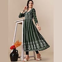 Thread Work Georgette Anarkali Kurta Thread Work Georgette Anarkali Kurta