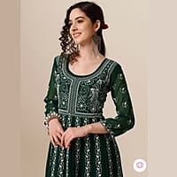 Thread Work Georgette Anarkali Kurta Thread Work Georgette Anarkali Kurta