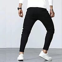 Men Slim Mid Rise Black Men Slim Mid Rise Black