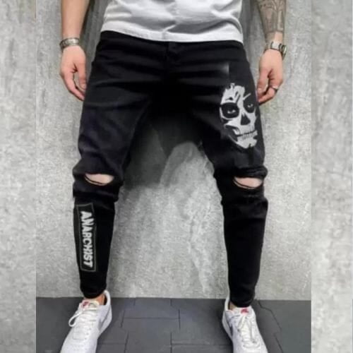 Men Slim Mid Rise Black Men Slim Mid Rise Black