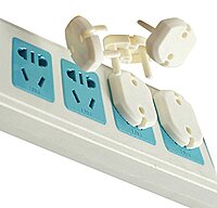 Child Safety Electric Socket Cover , Plug - Pack of 5