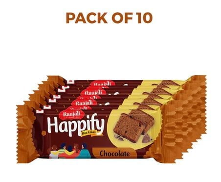 Raajali - HAPPIFY SLICED CHOCOLATE CAKE (50G PER PACK)