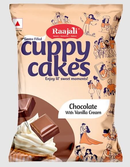 RAAJALI CUPPY CAKE - CENTRE FILLED MUFFIN - CHOCOLATE (30G PER PACK) RAAJALI CUPPY CAKE - CENTRE FILLED MUFFIN - CHOCOLATE (30G PER PACK)
