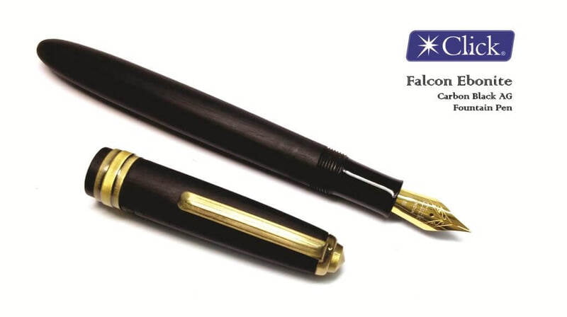 Click  Ebonite Medium Nib Fountain Pen Click  Ebonite Medium Nib Fountain Pen