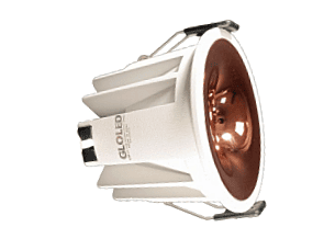 LED AG Cob Down Light - 18w Prime (NW) White Body with Copper reflector