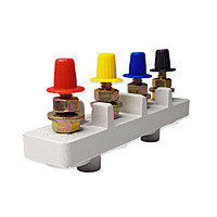 100 Amp 4 Pole Grey Standard Connection Plate with Red & Black Cap 100 Amp 4 Pole Grey Standard Connection Plate with Red & Black Cap