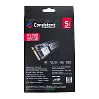 Consistent 256GB NVMe PCIe M.2 SSD | 3D NAND | SLC Cache | Up to 2200MB/s | 5 Years Warranty Consistent 256GB NVMe PCIe M.2 SSD | 3D NAND | SLC Cache | Up to 2200MB/s | 5 Years Warranty