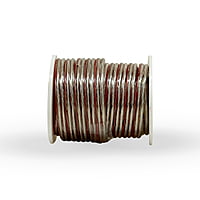 Speaker wire European style 23/38 crystal clear full tinned(5 meter)