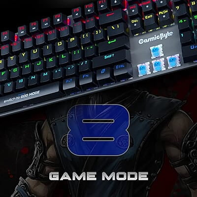 Cosmic Byte CB-GK-28 Vanth Mechanical Keyboard Upgraded with Swappable Outemu Red Switches and Rainbow LED Cosmic Byte CB-GK-28 Vanth Mechanical Keyboard Upgraded with Swappable Outemu Red Switches and Rainbow LED