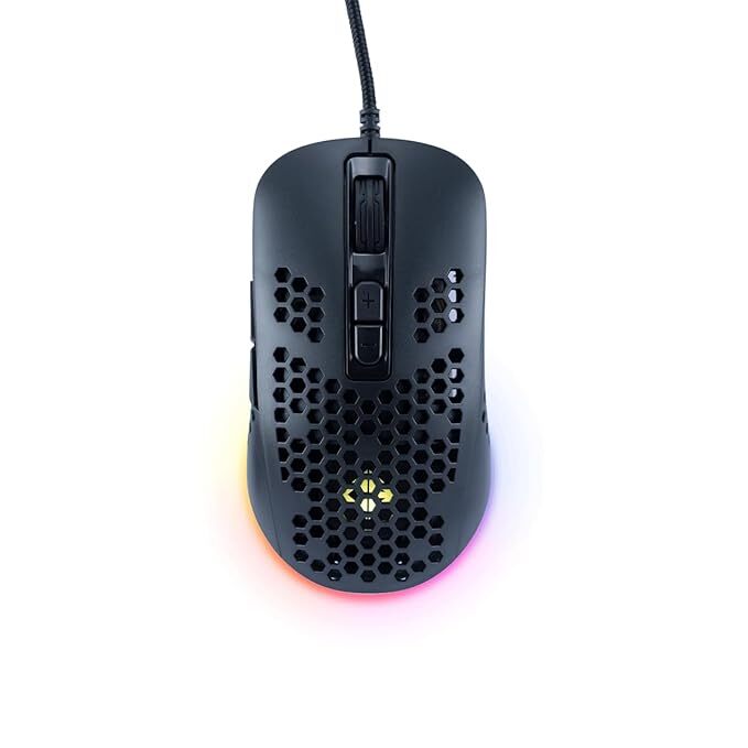 Cosmic Byte Orcus RGB Honeycomb Gaming USB Mouse with Software, New Upgraded, 12800DPI, Instant 825 Sensor, Ultra Lightweight 74Grams, Braided Cable Cosmic Byte Orcus RGB Honeycomb Gaming USB Mouse with Software, New Upgraded, 12800DPI, Instant 825 Sensor, Ultra Lightweight 74Grams, Braided Cable