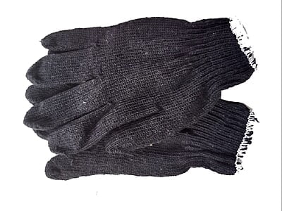 cotton knitted gloves