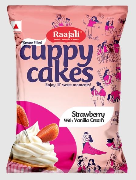 RAAJALI CUPPY CAKE - CENTRE FILLED MUFFIN - STRAWBERRY (30G PER PACK) RAAJALI CUPPY CAKE - CENTRE FILLED MUFFIN - STRAWBERRY (30G PER PACK)