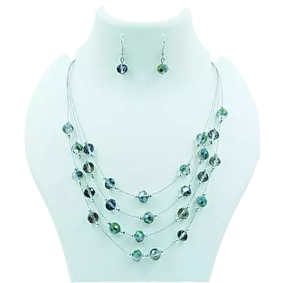 4-Layer Chain & Earring Set 4-Layer Chain & Earring Set