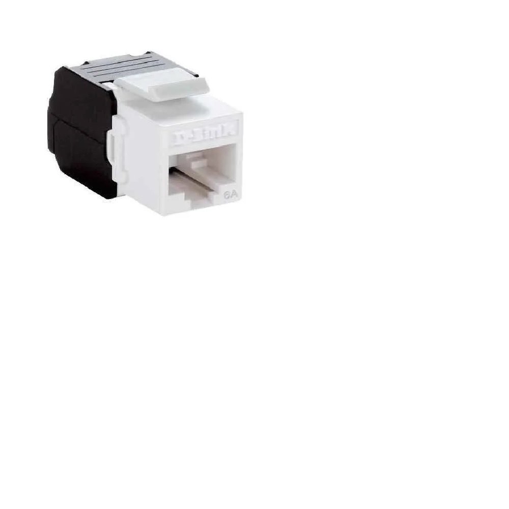 D-LINK - NKJ-6AWHI1B21 - Cat6A - 10G UTP Keystone Jack - WHITE