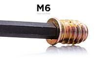 VAC - D-Nut M6 x 15mm - Hex Socket Drive - Zinc Plated - DN-M615 VAC - D-Nut M6 x 15mm - Hex Socket Drive - Zinc Plated - DN-M615